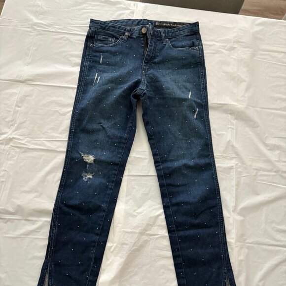 Armani Exchange Slit Capri Jeans Size 25 EUC - Picture 3 of 11